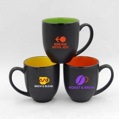 Bistro Ceramic Mug - Color Coded Coffee Mugs